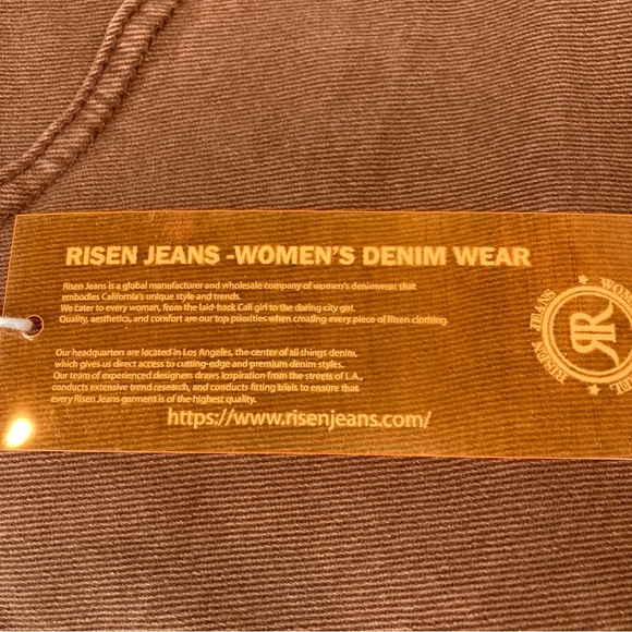 RISEN Wide Leg Jeans Espresso Brown High Rise NWT - Size 1XL (16-18) - Picture 12 of 14